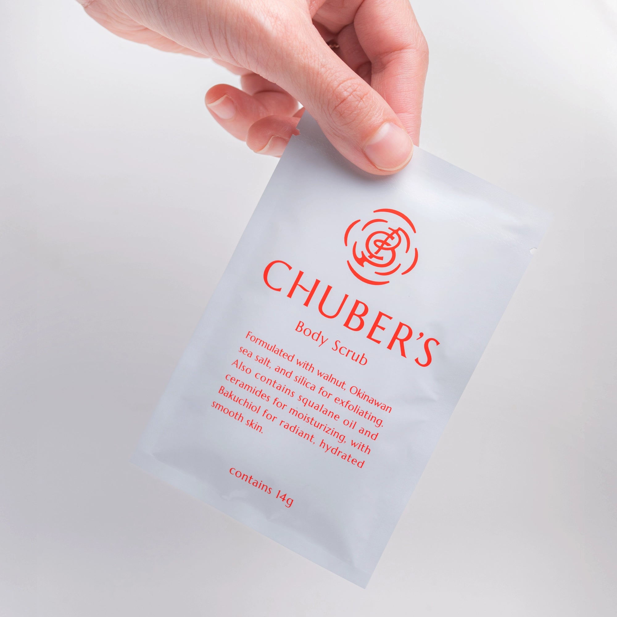 CHUBER'S Body Scrub ボディスクラブ トライアルパウチ3包セット